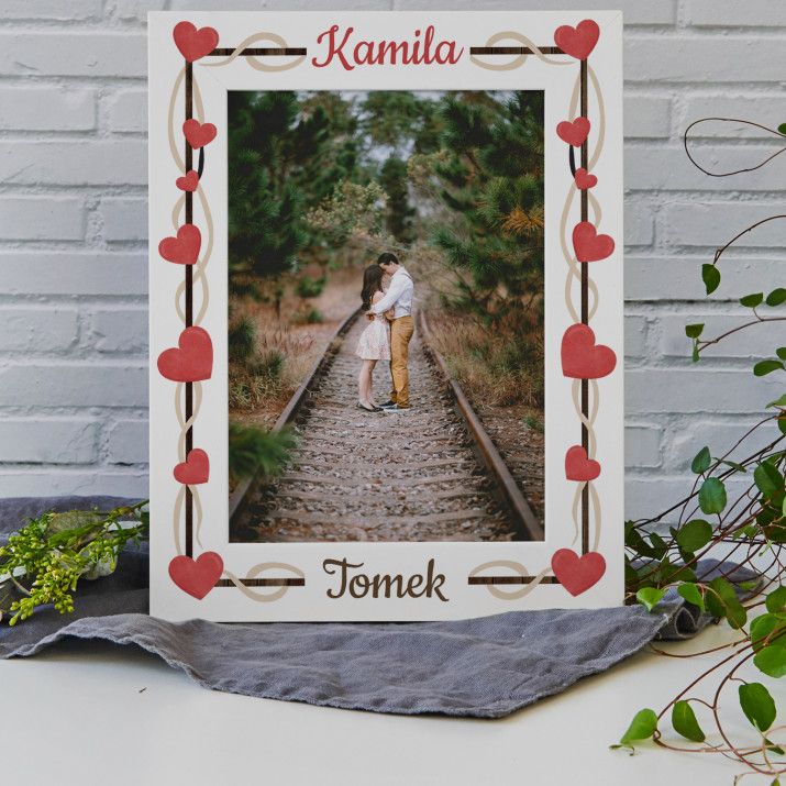 Imiona - Ramka na zdjęcia z nadrukiem